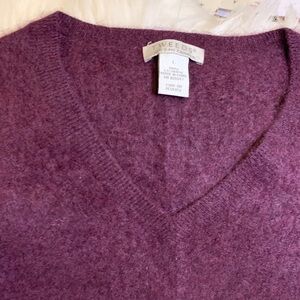 Tweeds Rich Plum Cashmere Knit